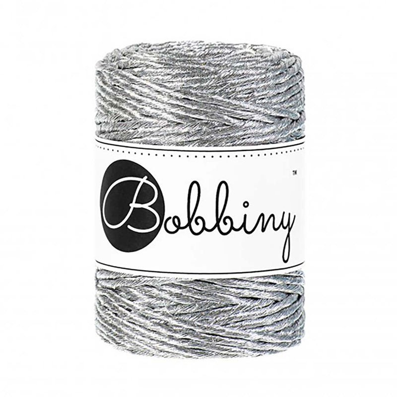 MACRAME CORDS REGULAR 3MM_METALLIC SILVER