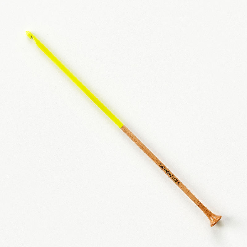 COLOR WOOD AFGHAN CROCHET HOOKS 30CM