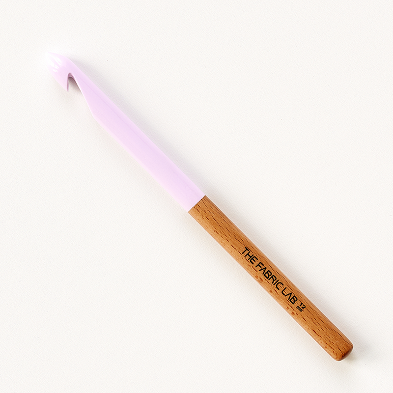 COLOR WOOD CROCHET HOOKS 20CM