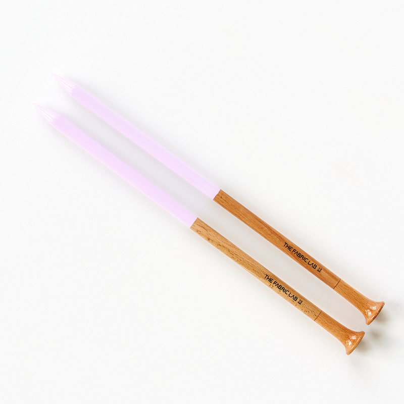 COLOR WOOD JUMBO KNITTING NEEDLES 35CM