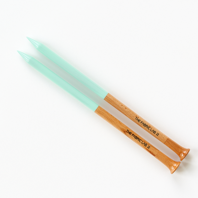 COLOR WOOD JUMBO KNITTING NEEDLES 35CM