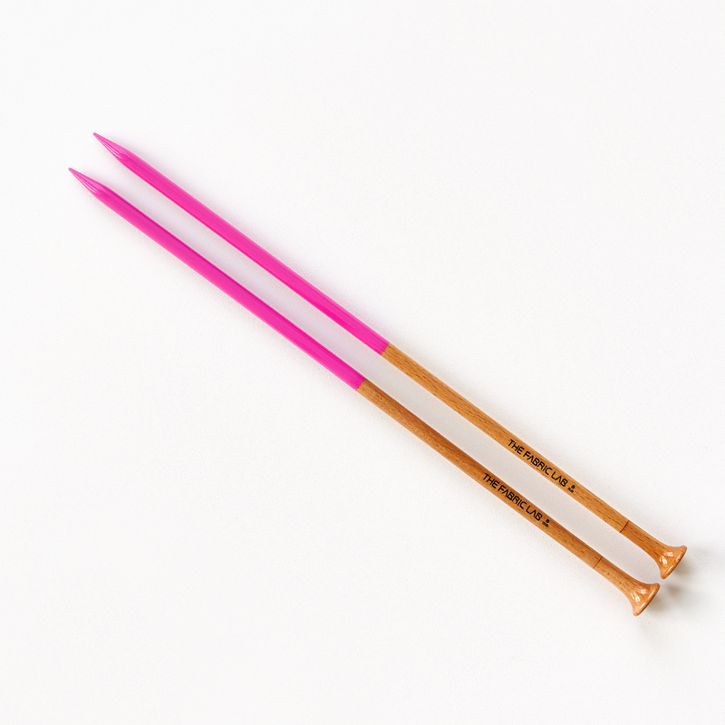 COLOR WOOD JUMBO KNITTING NEEDLES 35CM